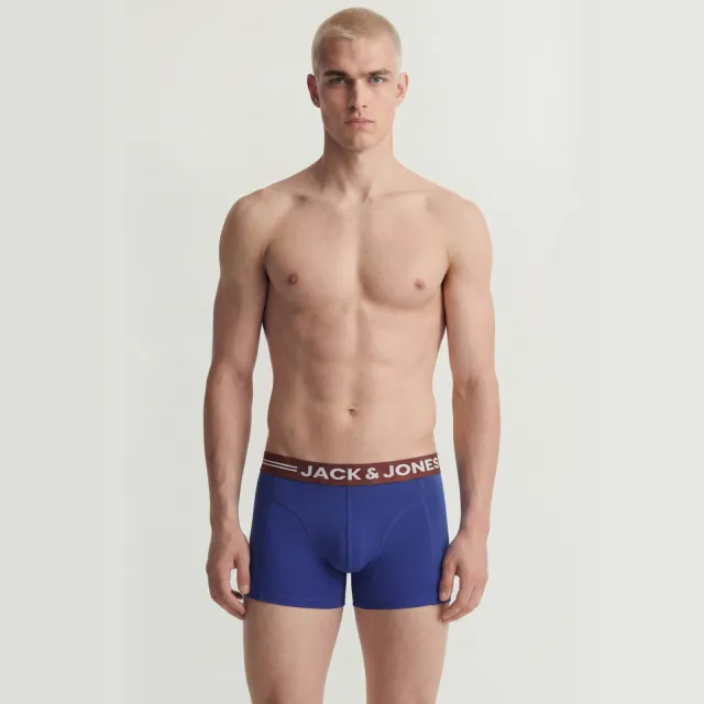 Jack & Jones boxershorts (set van 3) Blauw/donkerrood/groen