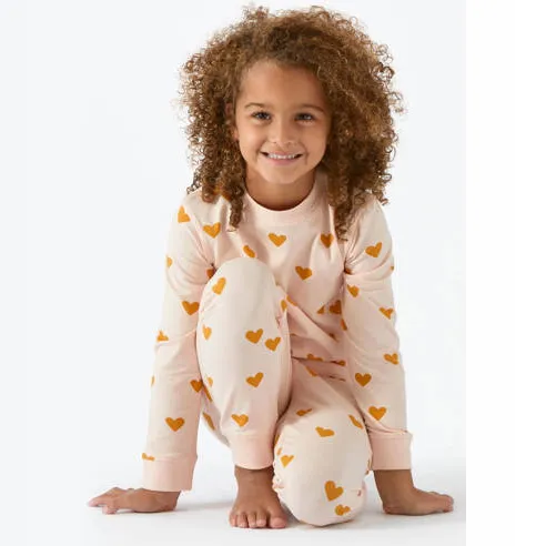 Little Label pyjama met hartjes roze/goud, foto 3