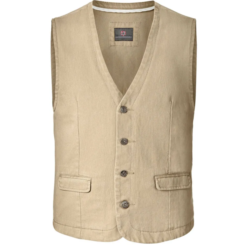 Jan Vanderstorm gilet Plus Size TORELL beige, foto 2