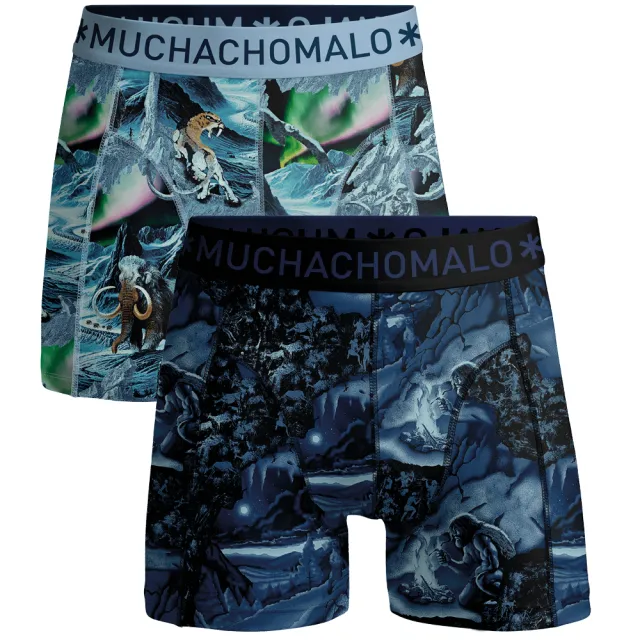 Muchachomalo Heren 2-pack Boxershorts Prehistory veelkleurig, foto 2