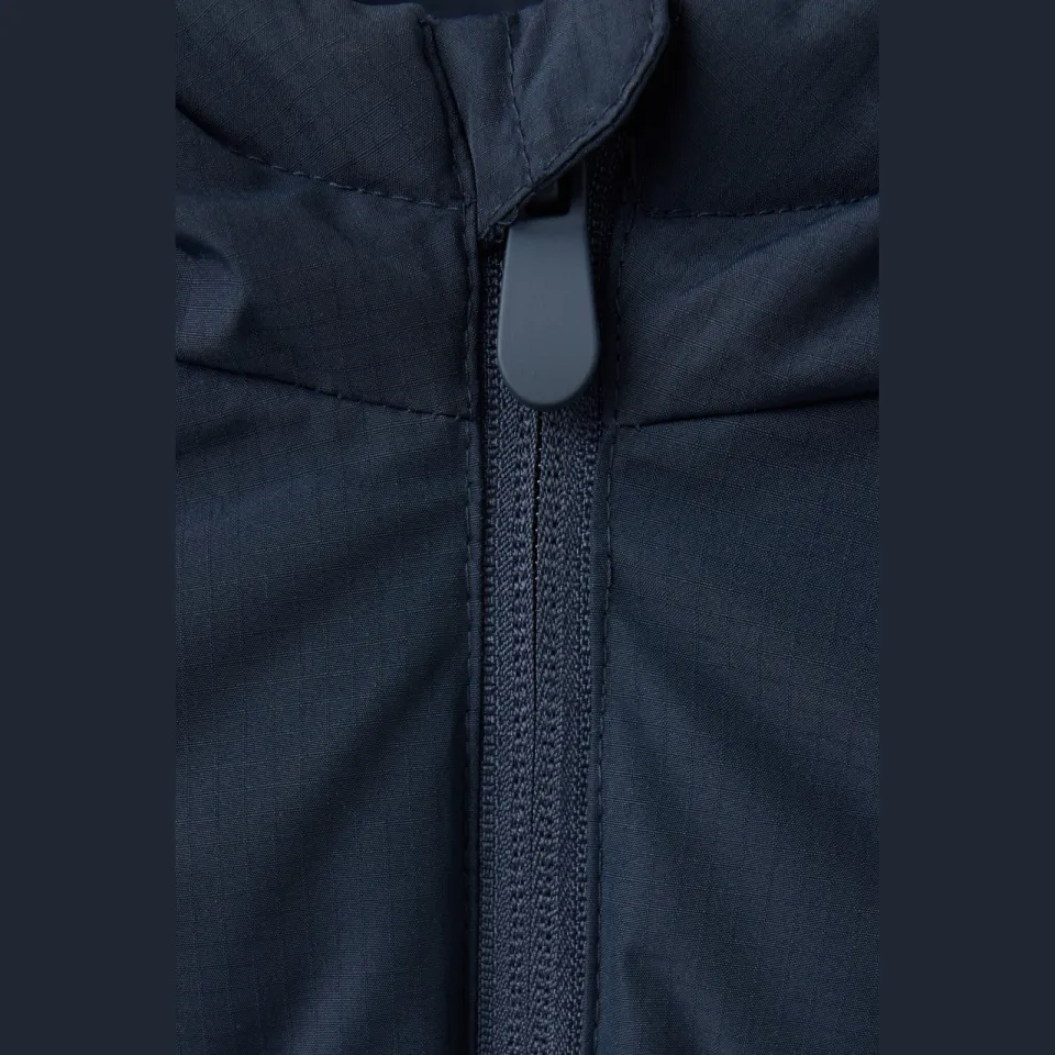 Mango bodywarmer marineblauw met capuchon, foto 3