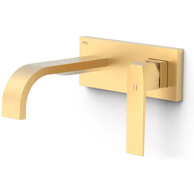 Tres Slim Exclusive wastafelmengkraan mat goud