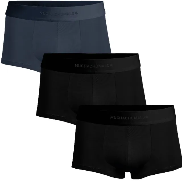 Muchachomalo Men 3-Pack Trunk Solid Veelkleurig