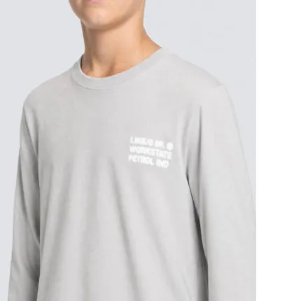 Petrol Industries longsleeve met backprint grijs, foto 7