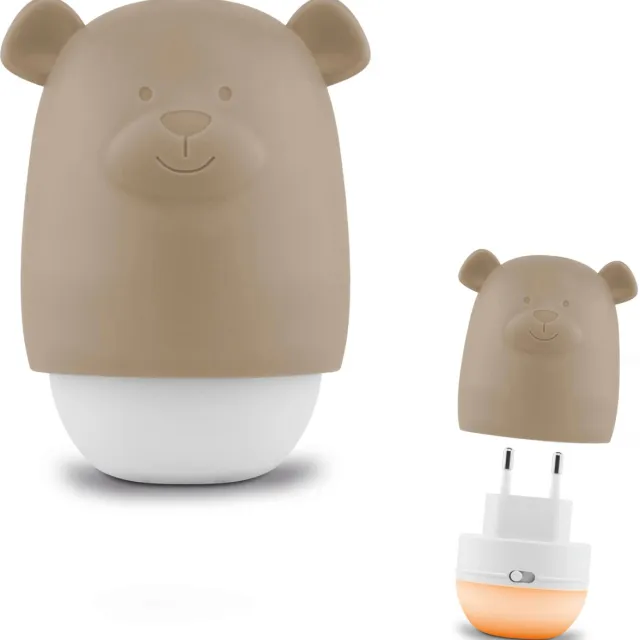 Zazu Nightlight Benny the bear Taupe
