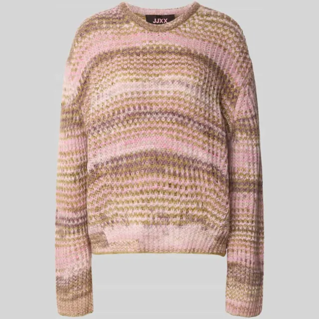 JJXX Gebreide pullover met ronde hals model 'SIMONE' Roze