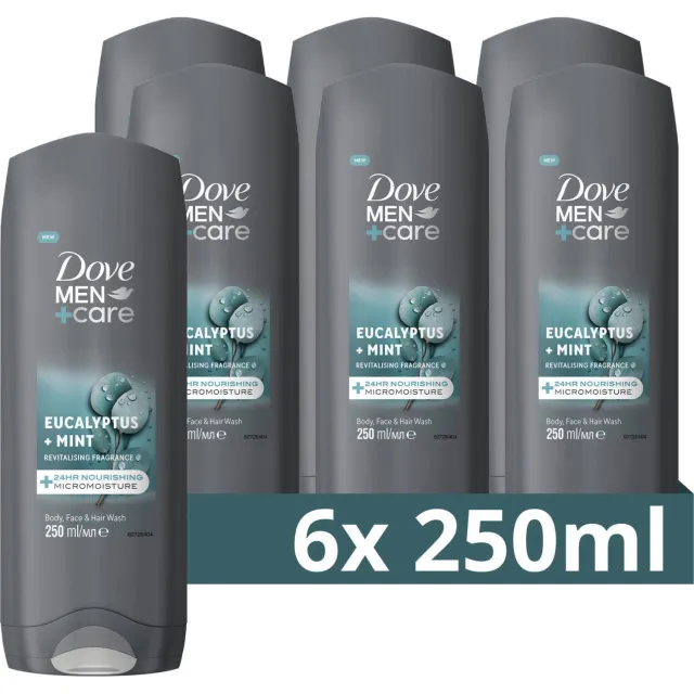Dove Men+Care Eucalyptus + Mint 3-in-1 douchegel, foto 2