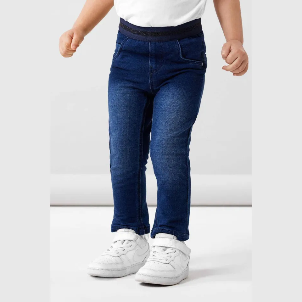 NAME IT MINI NMFSALLI slim fit jeans - donkerblauw, foto 4