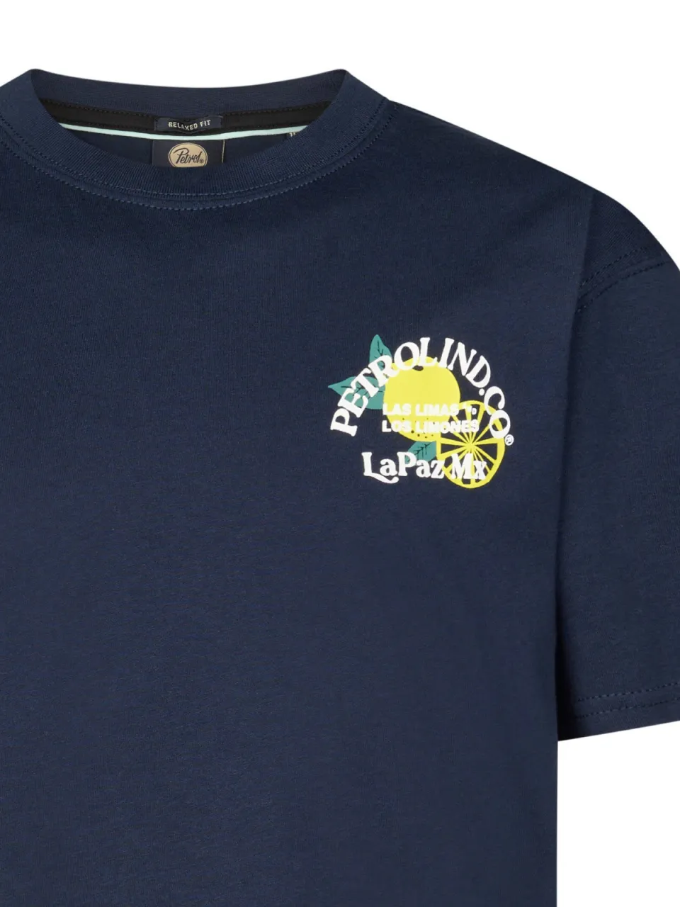 Petrol Industries t-shirt met backprint donkerblauw, foto 4