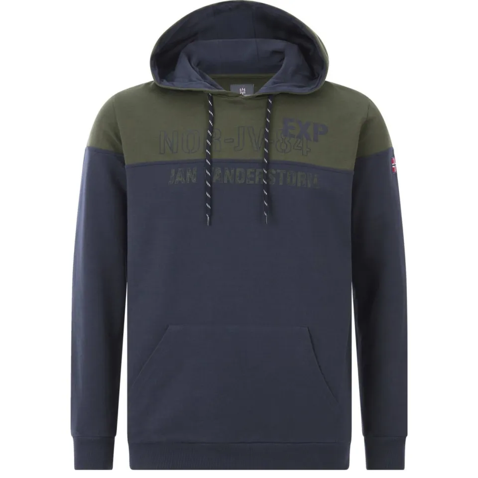 Jan Vanderstorm +FIT Collectie hoodie JERRES Plus donkerblauw, foto 2