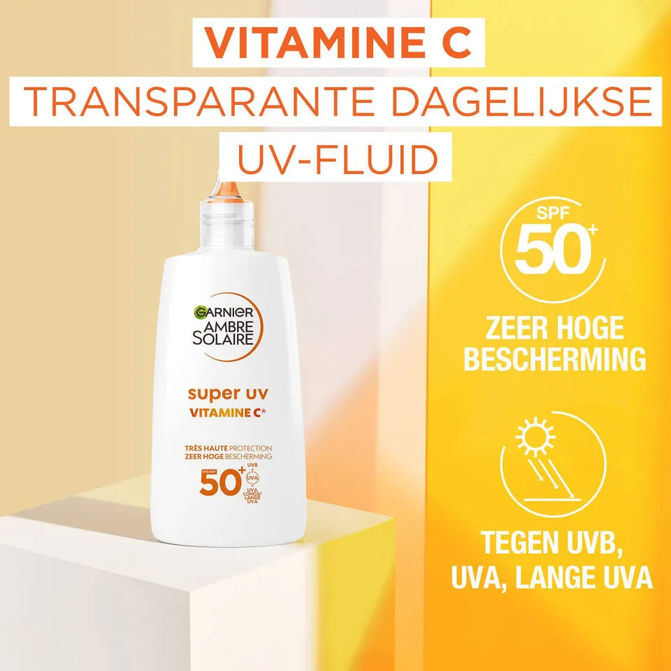Garnier Ambre Solaire Super UV Vitamine C anti-pigmentvlekken fluid SPF50+