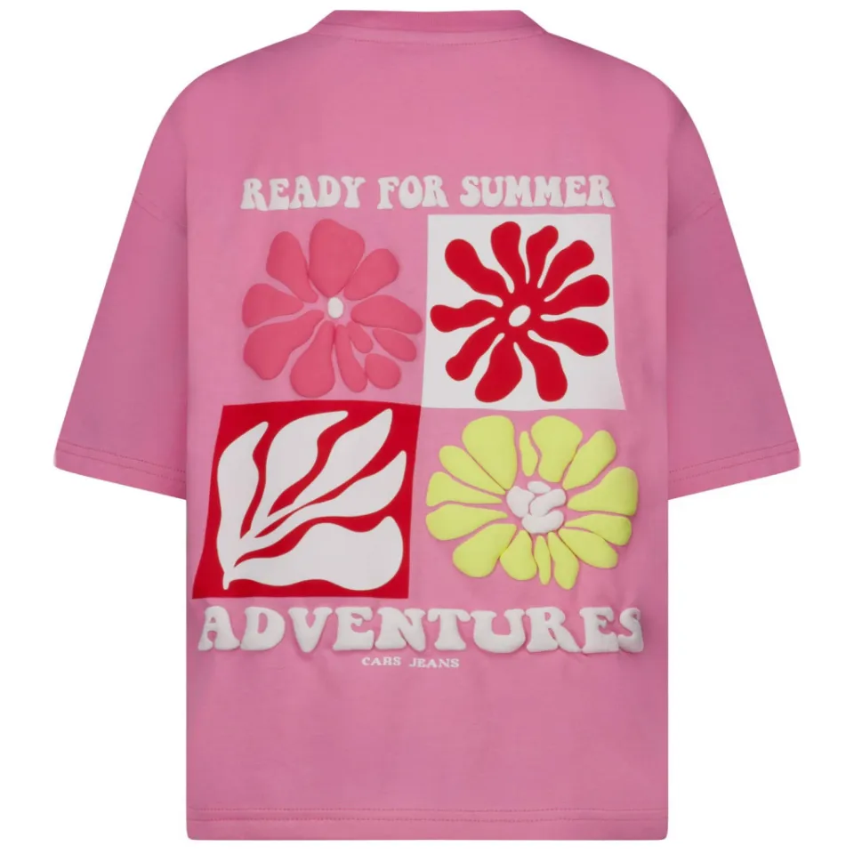 Cars T-shirt met backprint roze, foto 3