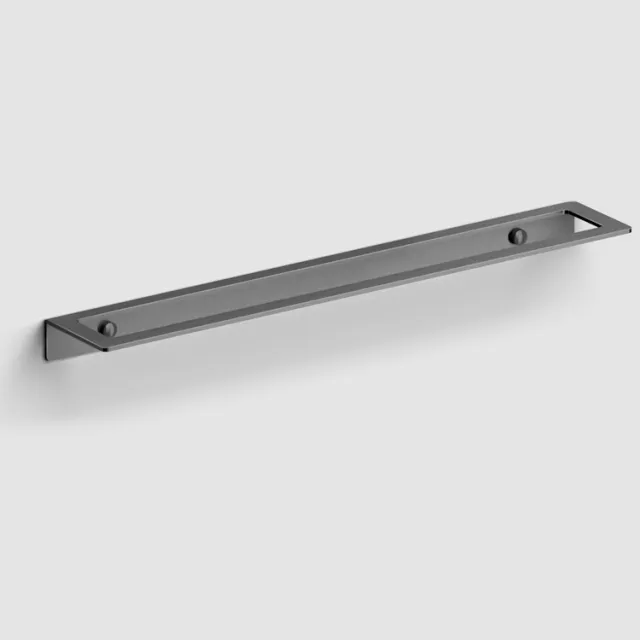 Clou Handdoekrek Clou Fold 45 cm Gunmetal Geborsteld PVD Geborsteld Gunmetal