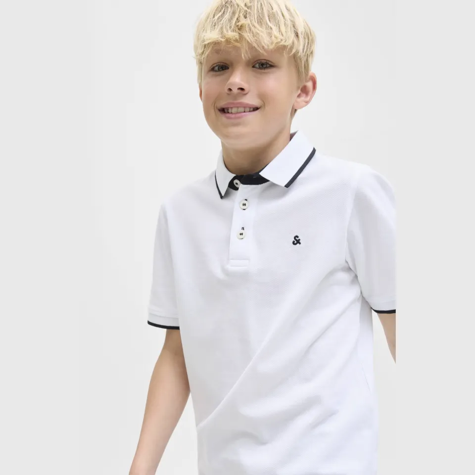 Jack & Jones JUNIOR polo wit, foto 4