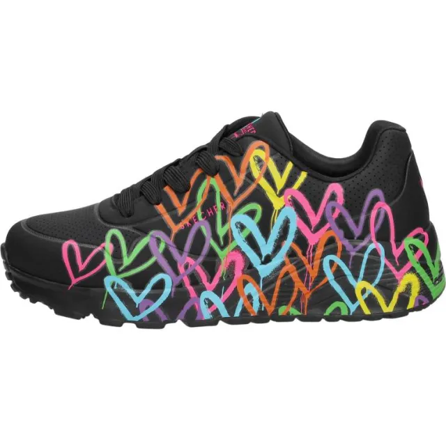 Skechers Uno Lite Spread The Love veterschoenen zwart, foto 2