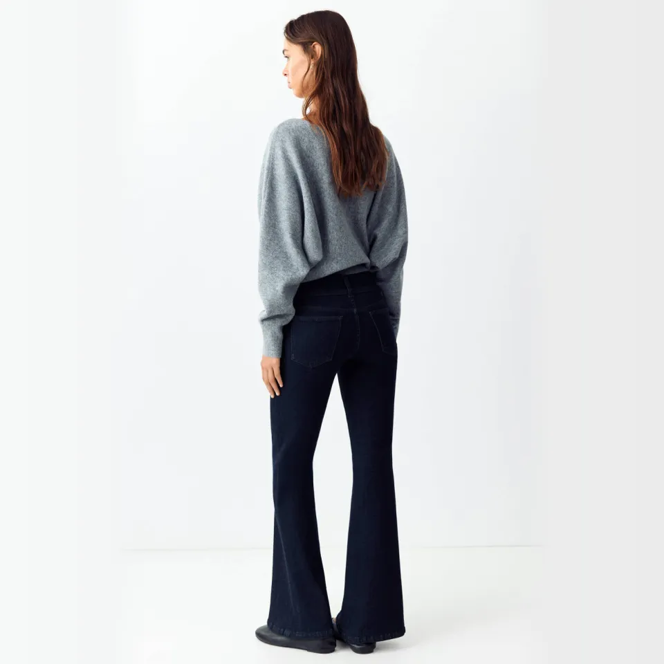 Mango TEEN flared jeans - donkerblauw, foto 4