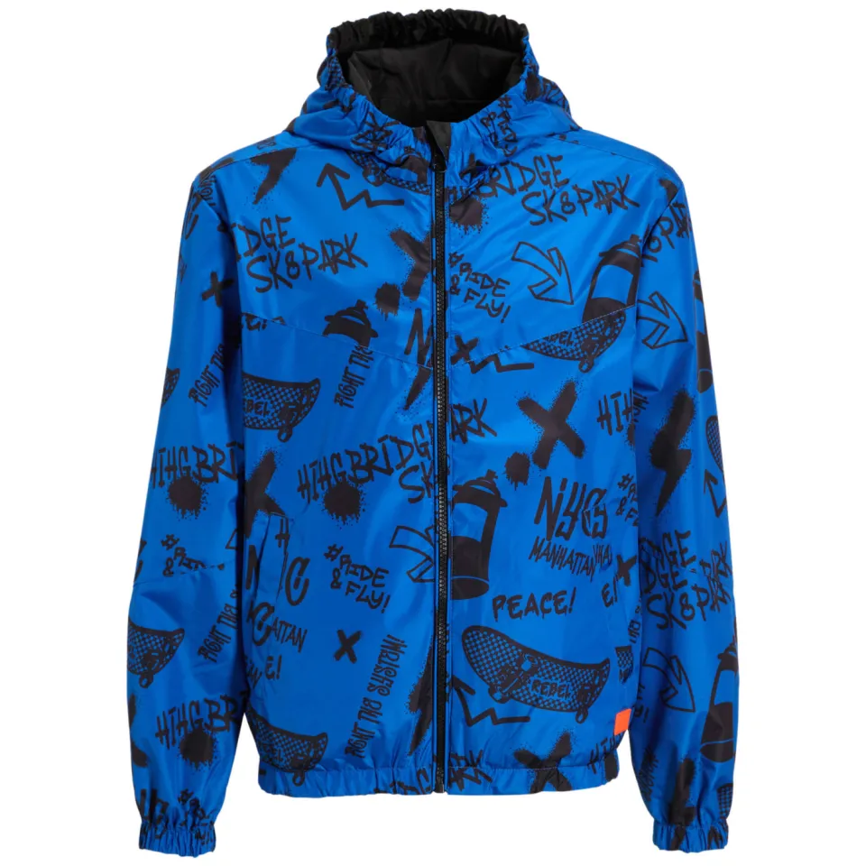 Orange Stars reversible jacket blauw, foto 2