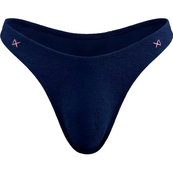 banana moon Bikinislip met labeldetail, model 'NAIDA' Donkerblauw