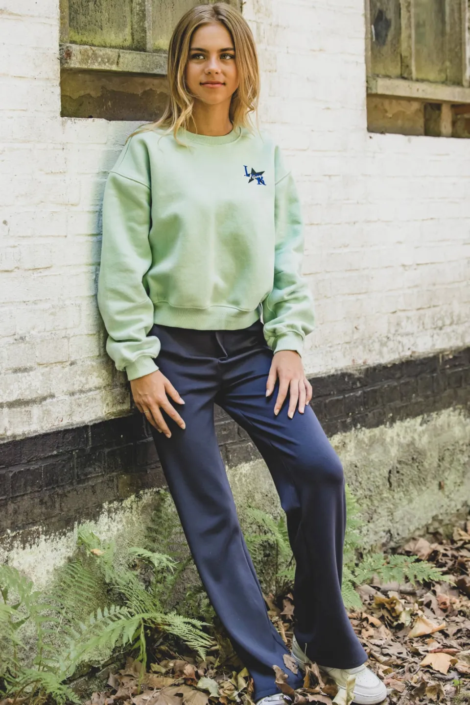 LOOXS 10sixteen straight casual broek antraciet, foto 6