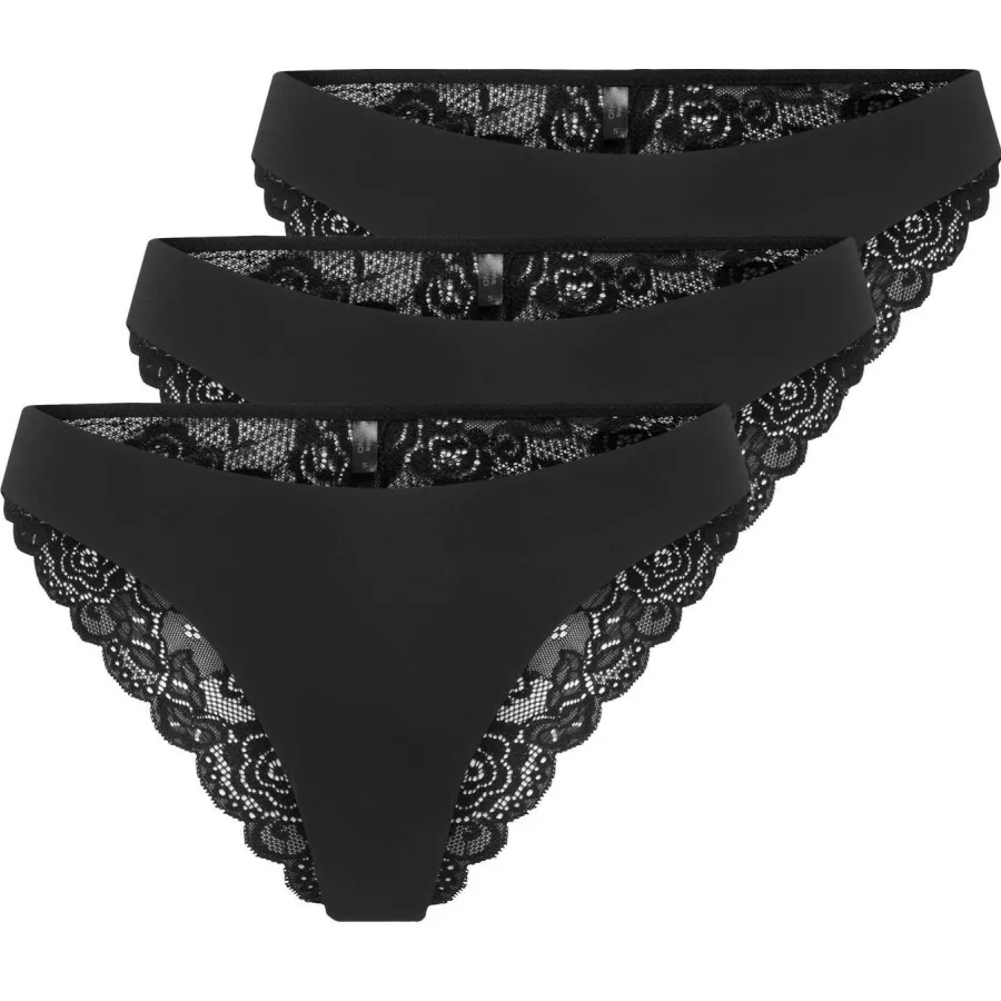 Only Chloe brazilian slip zwart, foto 5