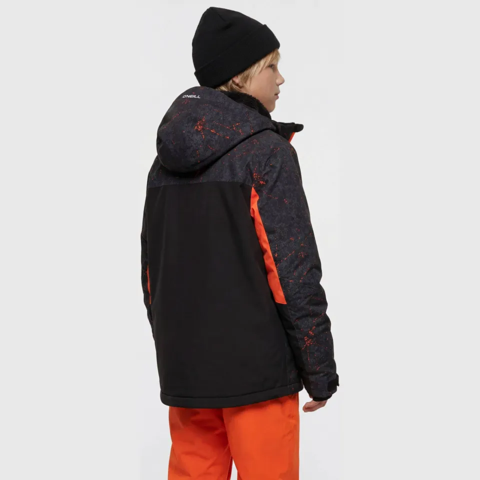 O'Neill ski-jas met print - zwart/oranje, foto 5