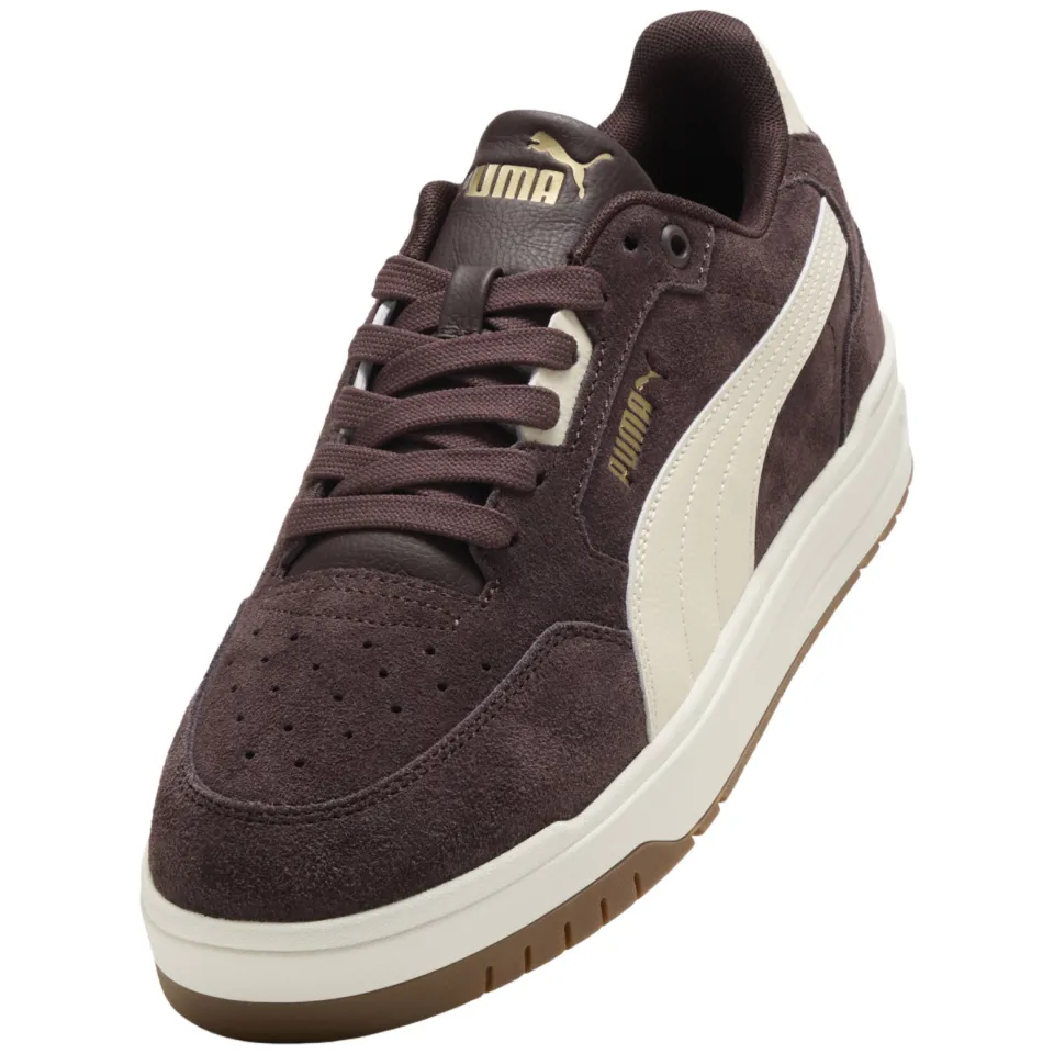 Puma Shuffle Downtown suède sneakers - bruin/wit, foto 5