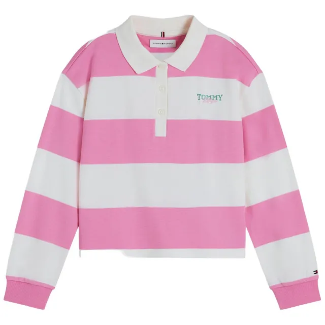 Tommy Hilfiger gestreepte polo - roze, foto 2