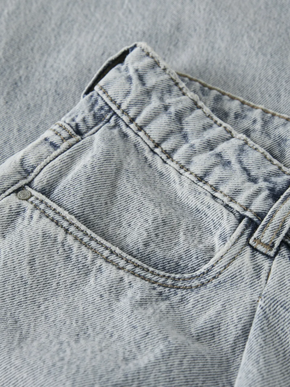 LMTD low waist barrel jeans - lichtblauw, foto 7