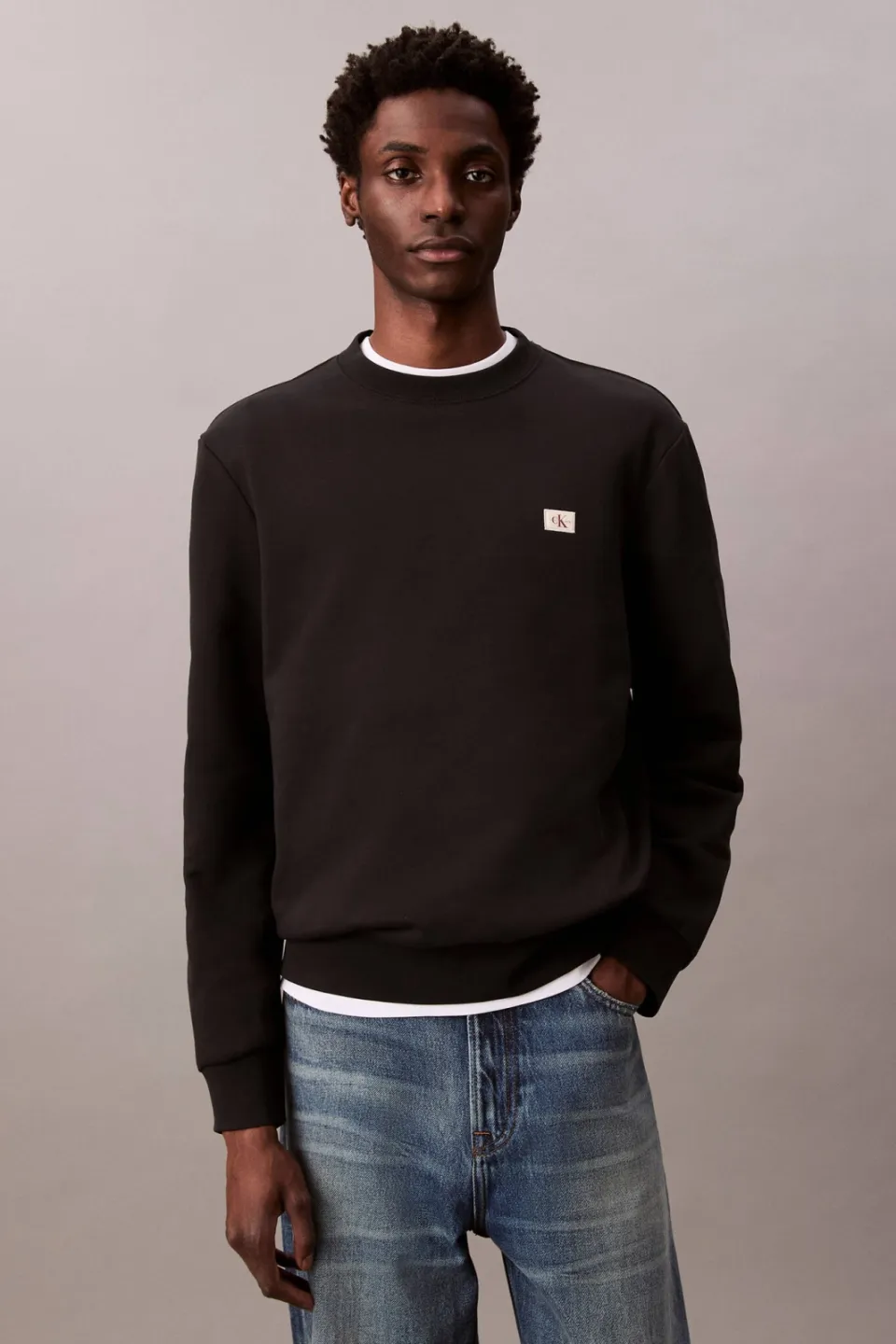 Calvin Klein JEANS sweater zwart, foto 3