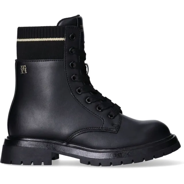 Tommy Hilfiger veterboots zwart