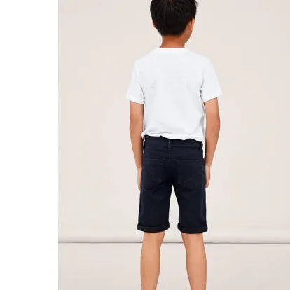 NAME IT slim fit jeans bermuda NKMSOFUS zwart, foto 3