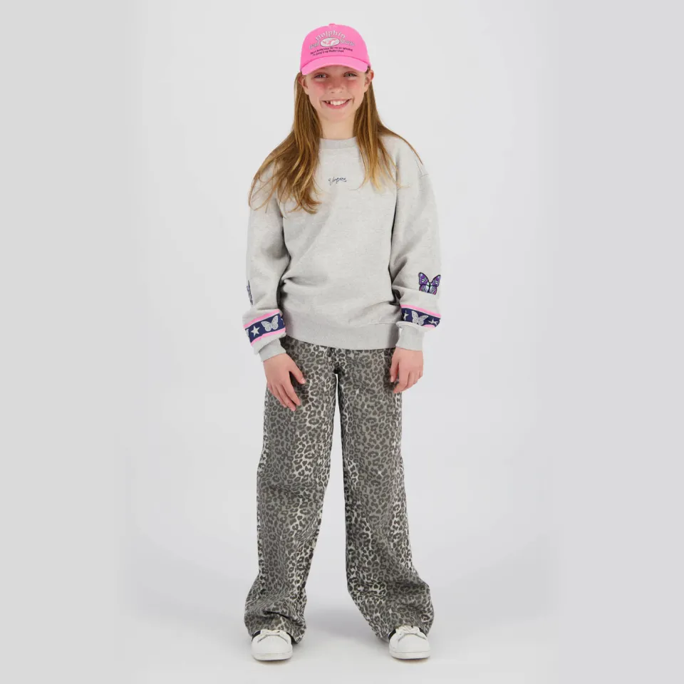 Vingino sweater met backprint grijs melange, foto 6
