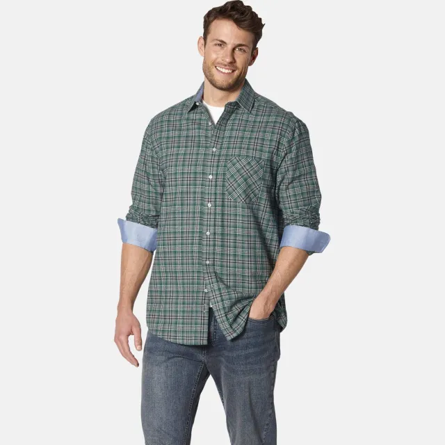 Babista regular fit geruite overhemd Plus Size - groen