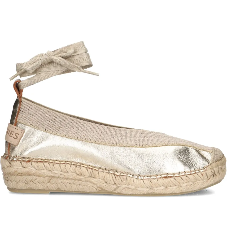 Shabbies Amsterdam Palma espadrille lichtgoud Light Gold