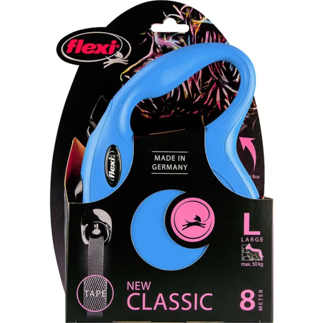 Flexi New Classic L tape rollijn 8 meter blauw, foto 2