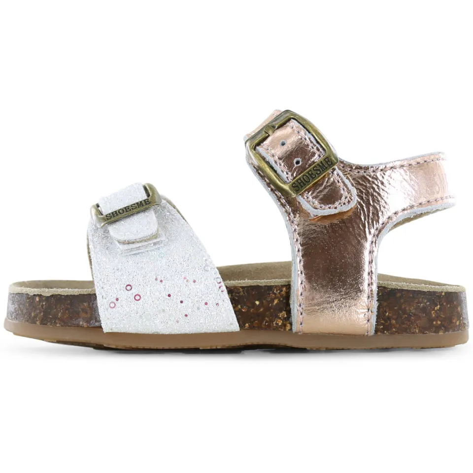 Shoesme leren sandalen - champagne/wit, foto 4