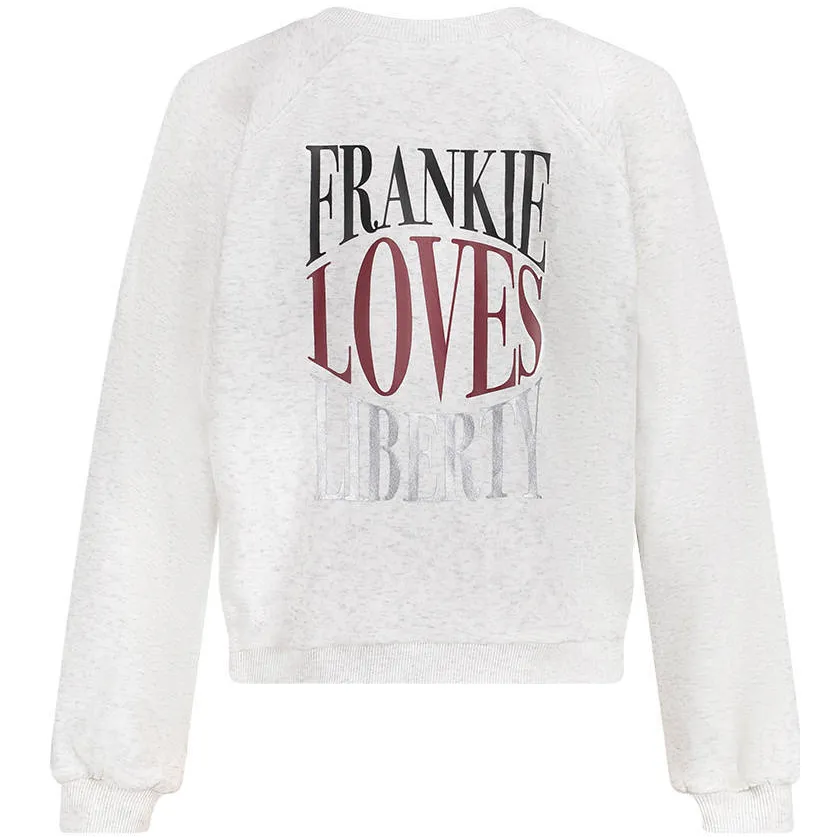 Frankie&Liberty boxy sweater met backprint - ecru, foto 3
