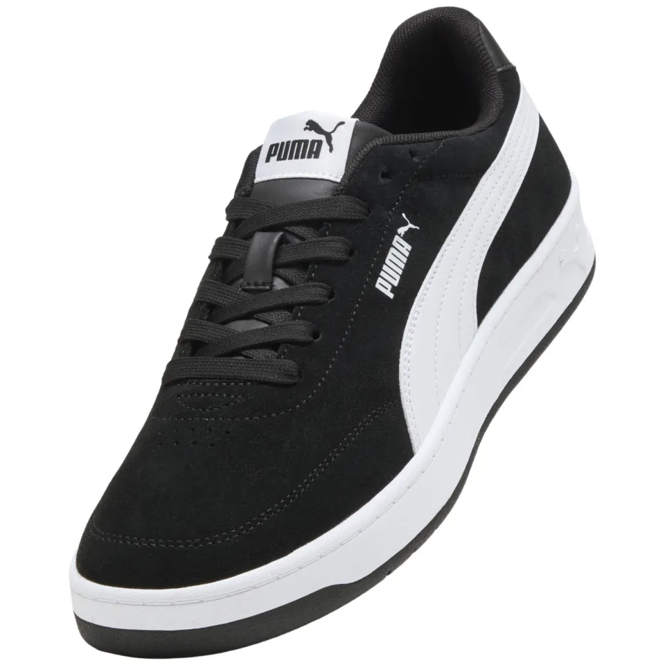 Puma Court Classic Clean suède sneakers - zwart/wit, foto 5