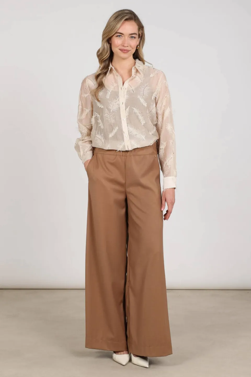 NUKUS Aysha blouse beige, foto 4