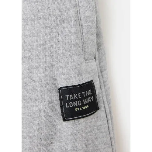 Mango relaxed fit joggingbroek middengrijs, foto 4