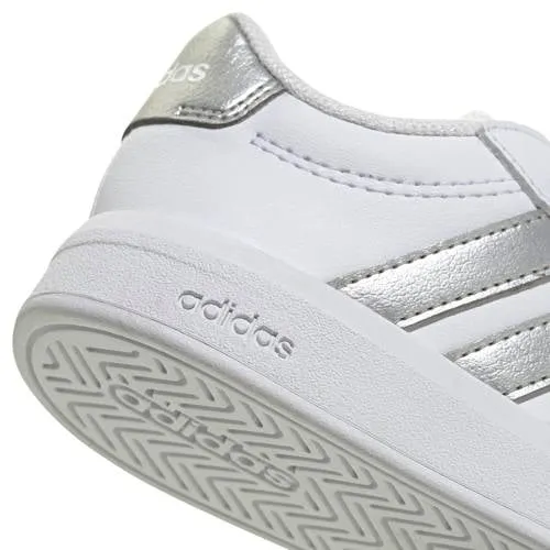 Adidas Sportswear Grand Court 3.0 imitatieleren sneakers - wit/zilver, foto 5