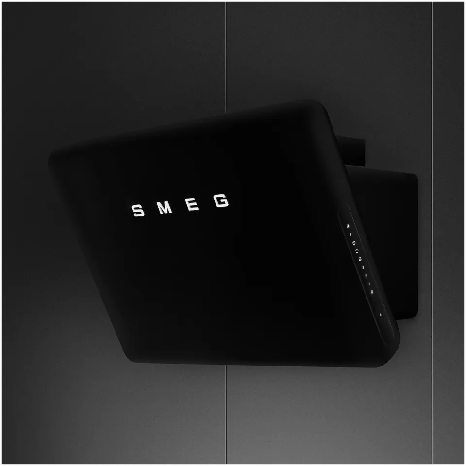 Smeg KFAB84MB schouwkap zwart, foto 3