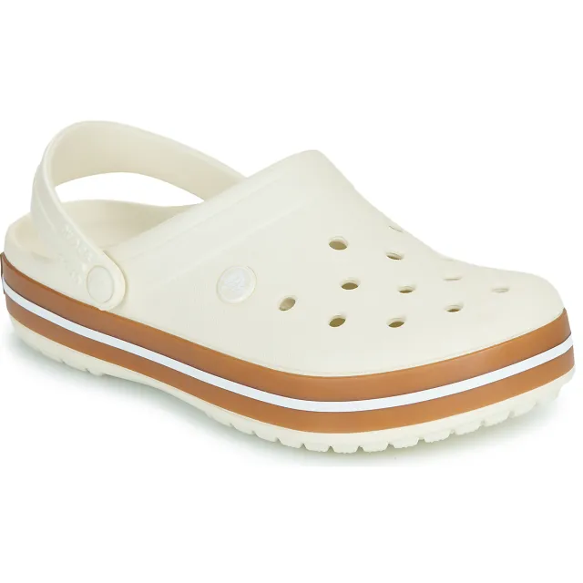 Crocs Klompen Crocs Crocband Gum Clog Beige