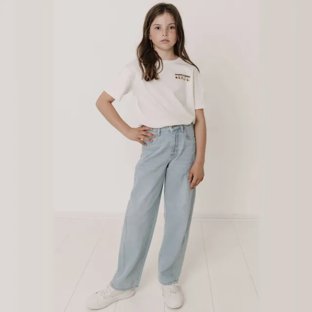 Frankie&Liberty T-shirt met backprint wit