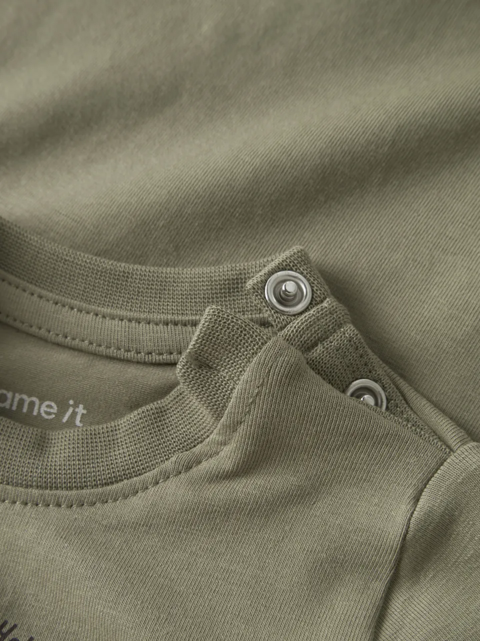 NAME IT BABY longsleeve met beerprint groen, foto 4