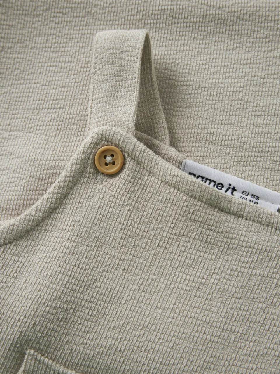NAME IT BABY mouwloze tuinbroek beige, foto 2
