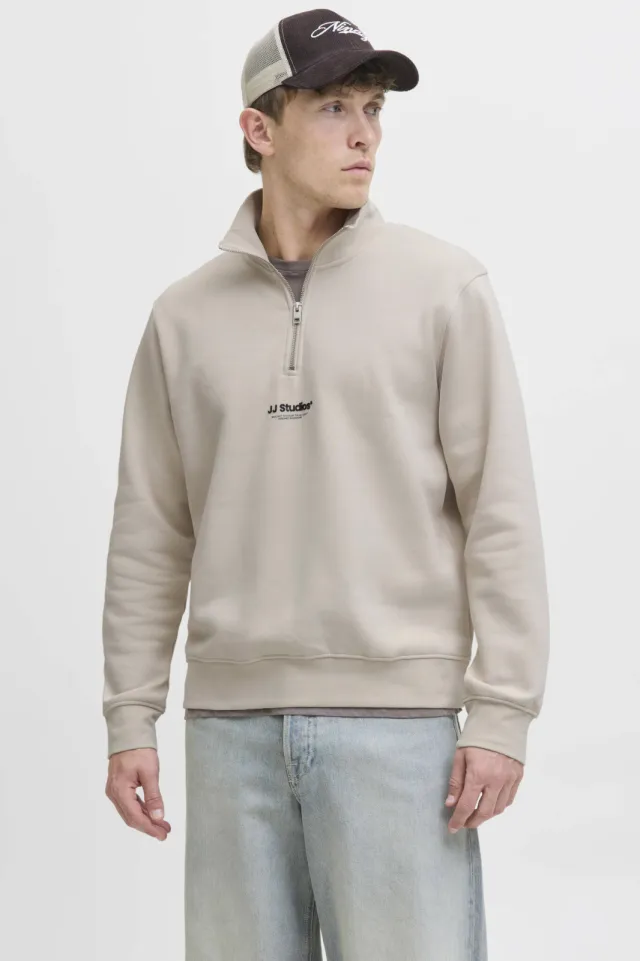Jack & Jones ESSENTIALS sweater beige, foto 4