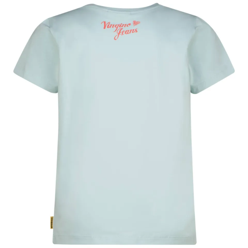 Vingino T-shirt lichtblauw met print, foto 2
