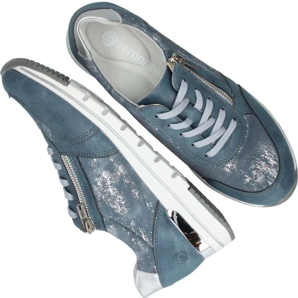 Remonte Sneakers Dames Blauw, foto 4