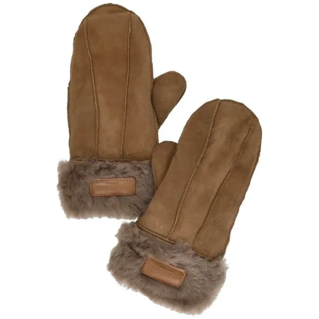 Warmbat Handschoenen Warmbat Mitten lammy patchwork Beige